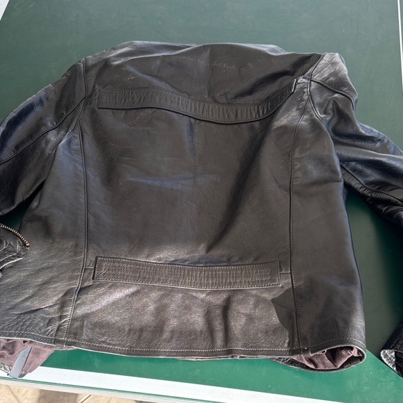 Karl largerfeld Men's Black Leather Jacket M - Picture 9 of 9